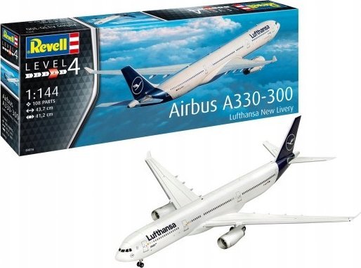 Revell 03816 Airbus A330-300 - Lufthansa New Livery Modelfly Byggesæt 1:144