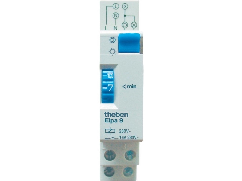 Theben 0090001 Zeitschaltuhr Für Treppenlicht Din-Schiene 230 V/Ac