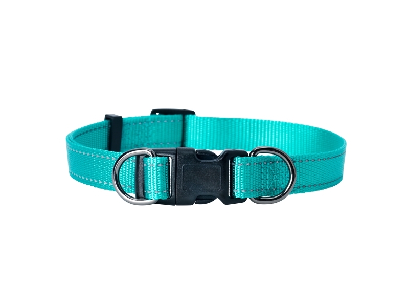 Dogman Nylonhalsband Iris Ställbart Turkos L | Sällskapsdjur - Hund - Hundhalsband | GameStuff