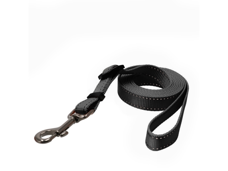 Dogman Nylonkoppel Iris Ställbart Svart L | Sällskapsdjur - Hund - Hundkoppel | GameStuff