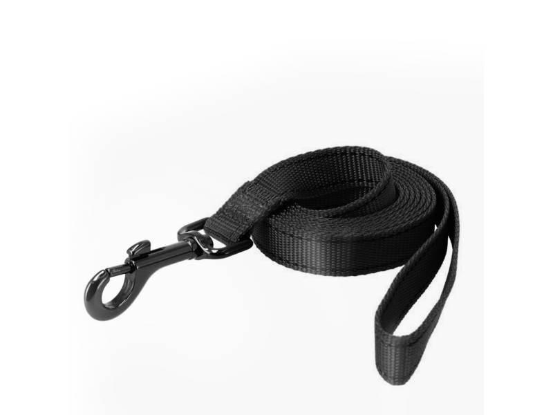 Dogman Iris Nylon Hundesnor Sort L 25mmx180cm