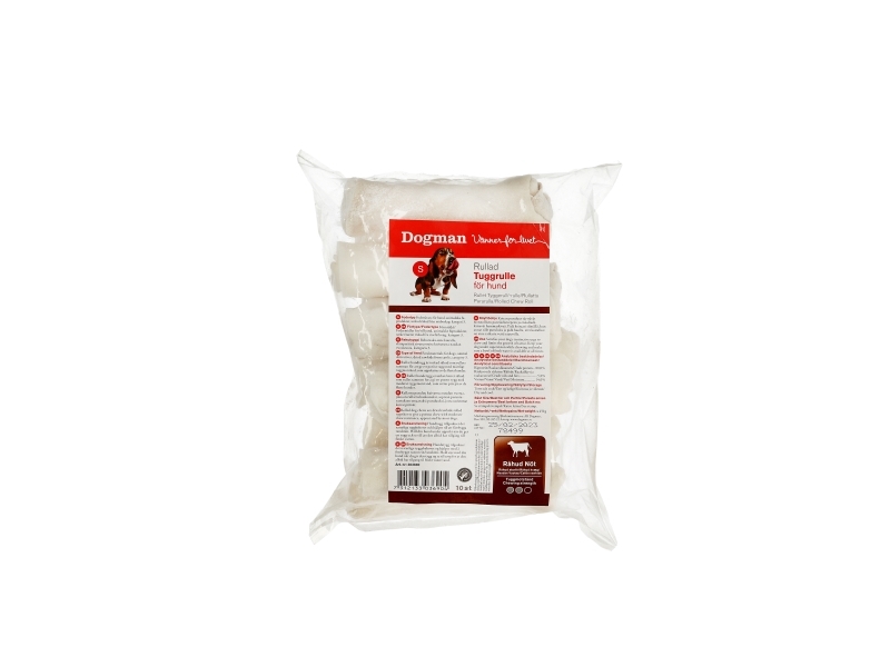 Dogman Tyggestang Rullet 10P Hvid 12,5Cm 12,5Cm