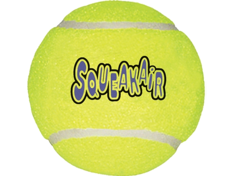 Kong Legetøj Squeakair Tennisbold Gul L 7,5Cm