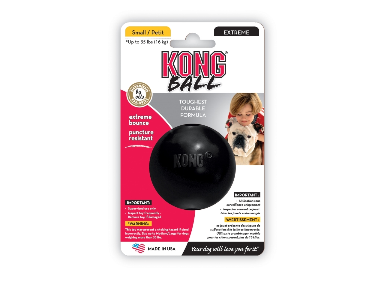 KONG Extreme pallo Medium/Large - koiran lelu