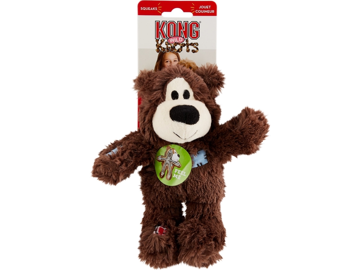KONG Hundelegetøj Wild Knots Bear Assorterede Farver S/M 17cm