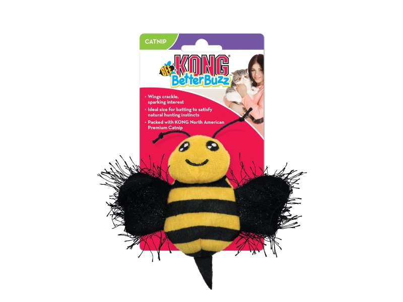 Kong Katzenspielzeug Better Buzz Bee Gelb