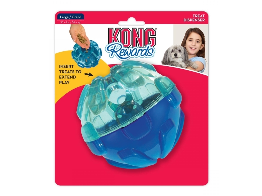 Kong Aktiveringslegetøj Reward Bold Blå L 13cm