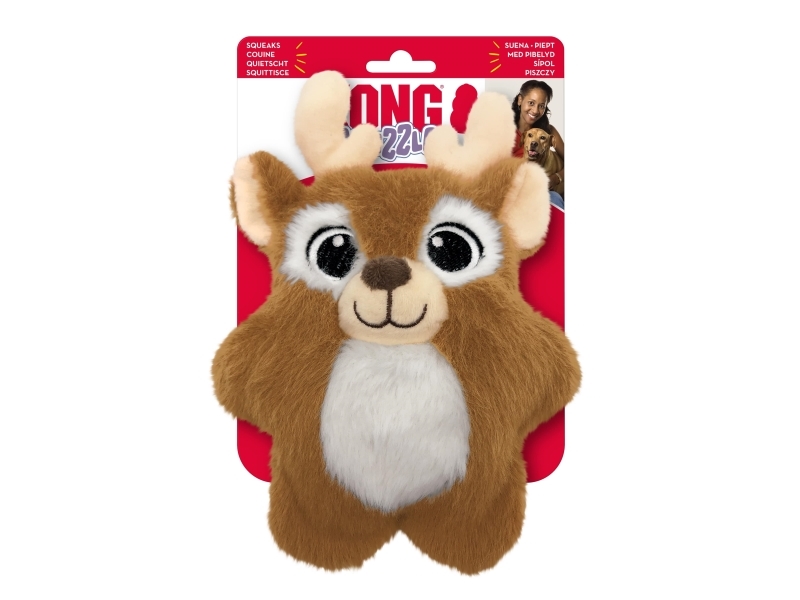 Kong Leksak Holiday Snuzzles Reindeer Brun M
