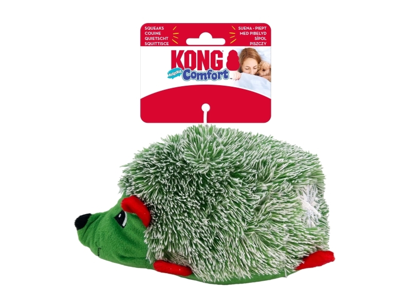 Kong Leksak Holiday Comfort Hedgehug Grön M