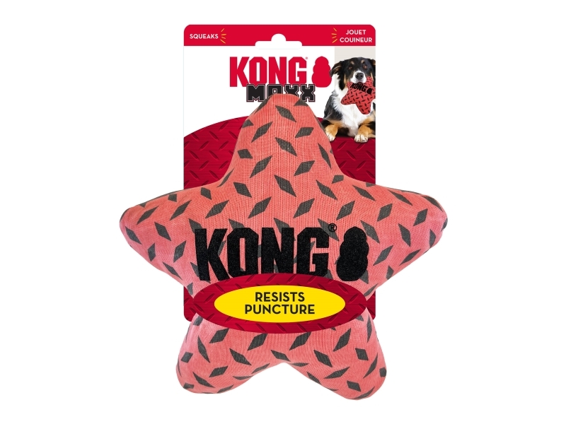 Kong Leksak Maxx Star Röd S/m 23cm