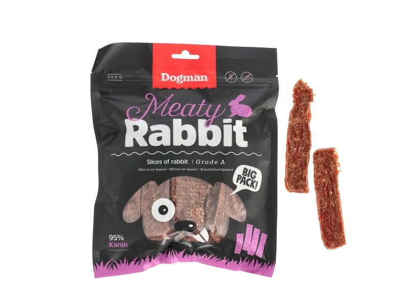 Dogman Meaty Slices Of Rabbit Hundgodis 300g | Sällskapsdjur - Hund - Hundgodis | GameStuff