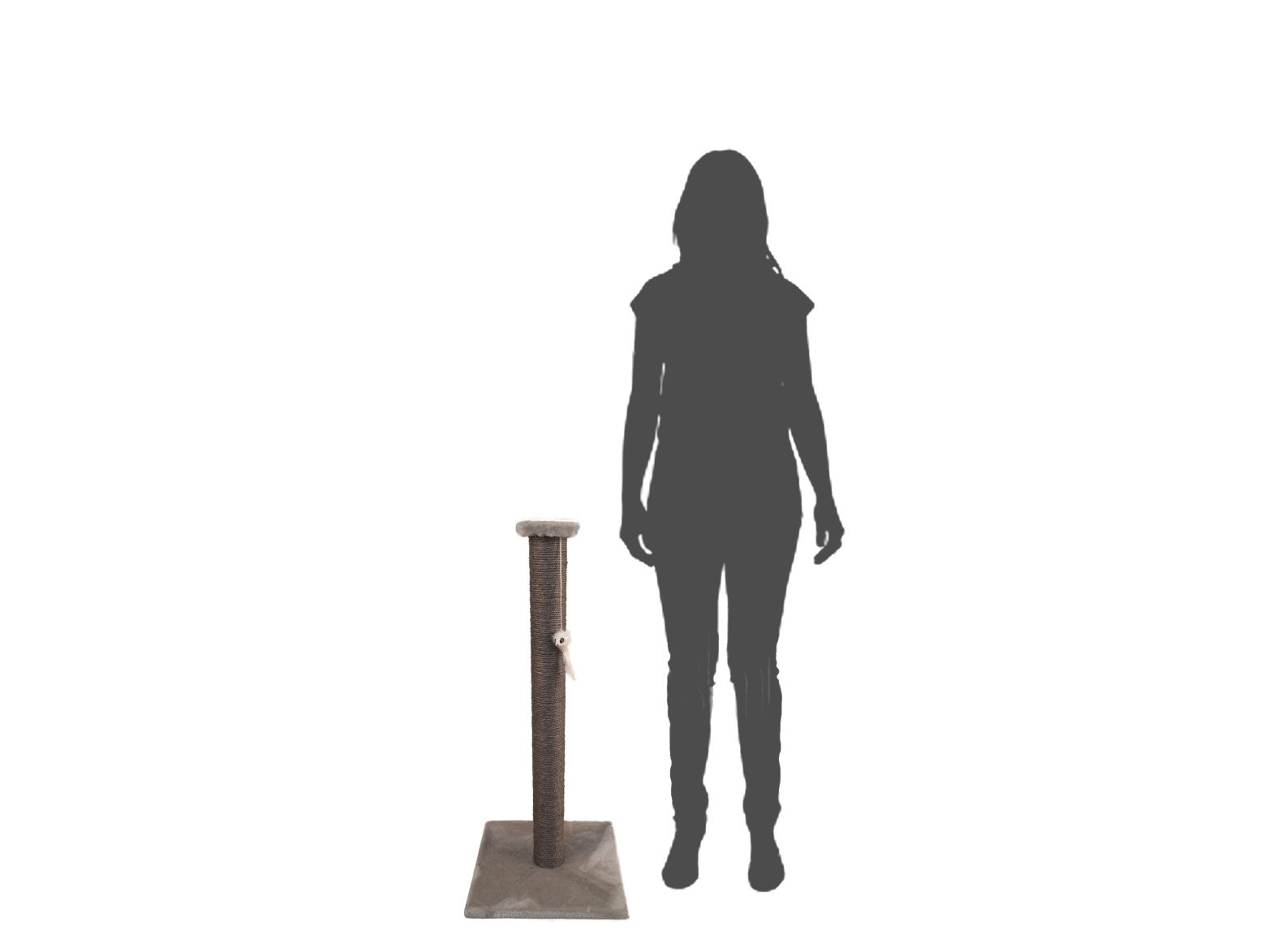 Dogman Klöspelare Sally Grå 90cm | Sällskapsdjur - Katt - Klöstträd & klösmiljöer | GameStuff