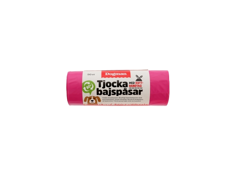 Dogman Dicke Kotbeutel Mit Bindegriff 50 Beutel Pink
