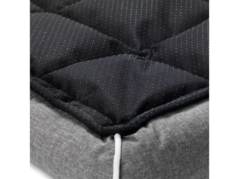 Dogman Buddy Dog Mat with Raised Border Grey L 90x56cm