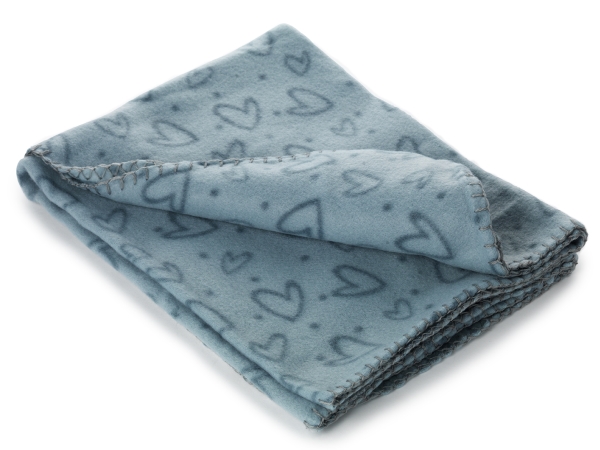 Dogman Fleeceplaid Heart Turkis 100x70cm 100cm