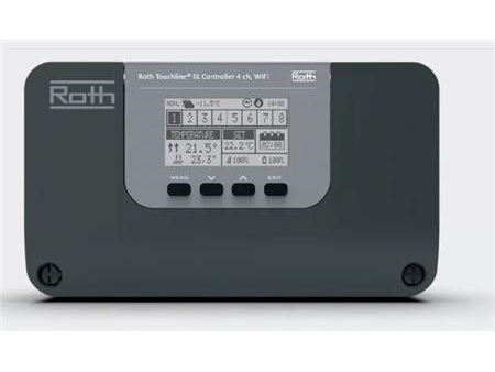 Roth Touchline Sl Steuereinheit 4, Wifi Für Fußbodenheizung + Heizkörper (4 Räume + 4 Räume)