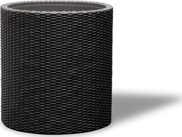 Keter Medium Cylinder Planter antracit | Baby & barn - Dekoration - Burkar och krukor | GameStuff