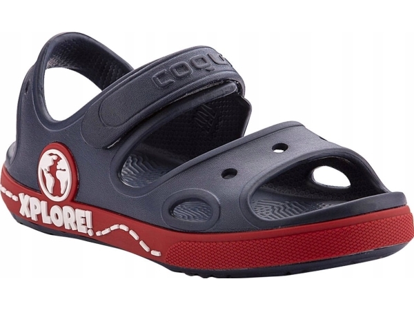 Coqui Yogi Børnesandaler Marineblå Og Rød 8861-407-2109A 23-24