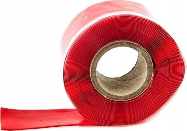 TurboWorks itsetiivistyvä teippi 25mm x 0.5mm 3.5m Punainen