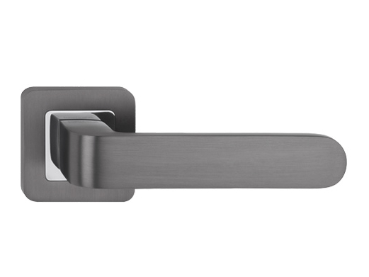 Metal-Bud Handle Rio Firkantet Afrundet Børstet Grafit
