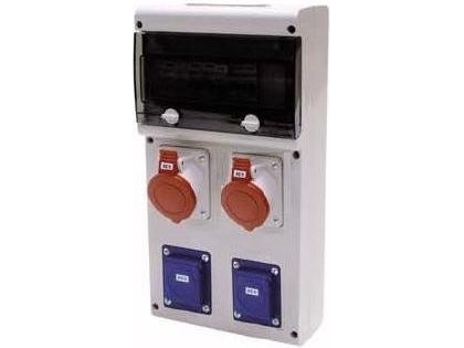 Scame Building Omstillingsbord 10M 2X 230V, 2X 32/5 (632.3322)
