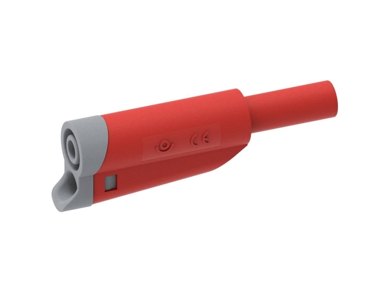 Electro PJP 1076-CD1-R Laboratoriestik Stik, lige Stift-diameter: 4 mm Rød 1 stk