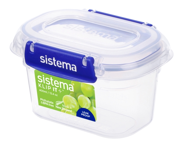 Sistema Klip It + 7,9 Cm Hoch 400,0 Ml Transparent, Blau
