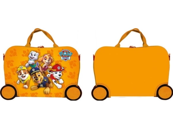 Kelioninis lagaminas su ratukais Nickelodeon Paw Patrol (Šunyčiai patruliai), Geltonas