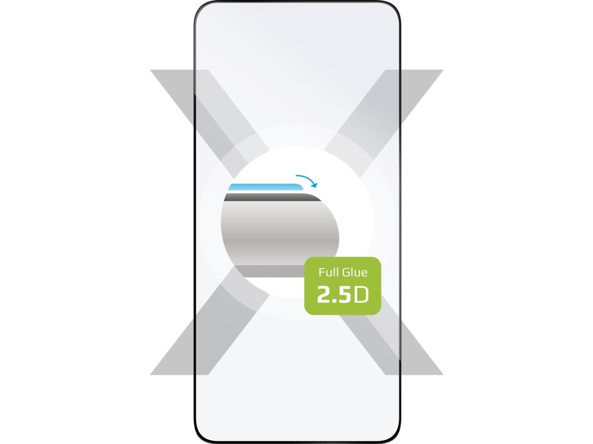 Fixed Fixed Full-Cover Beskyttelsesglas Til Samsung Galaxy S22 5G/S23 Med Understøttelse Af In-Display Reader, Sort