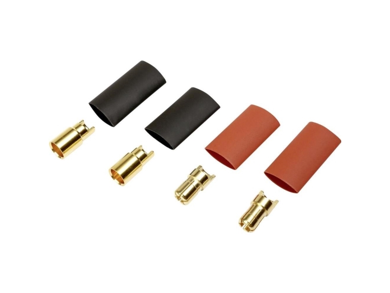 Reely 1373193 Batterikontakt 6 mm guldpläterad 2 par | Radiostyrd - Elektronik - Kablar | GameStuff