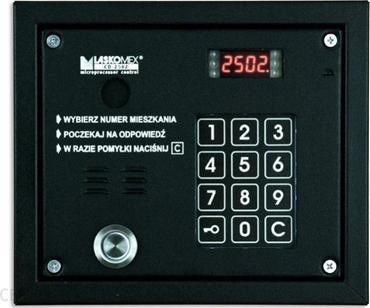 Carruzzo Laskomex Cp-2503Tp Schwarz Audio-Panel Mit Schlüsselleser "Dalasas"