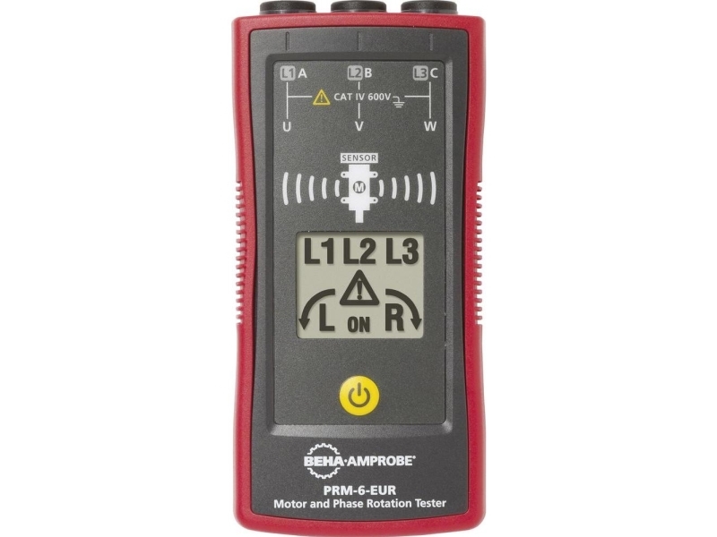 Beha Amprobe PRM-6-EUR Drejefelt-måleapparat CAT IV 600 V LCD-näyttö