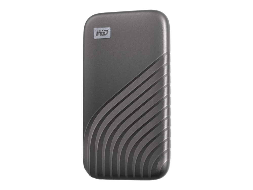 WD My Passport SSD WDBAGF0040BGY - SSD - krypterat - 4 TB - extern (portabel) - USB 3.2 Gen 2 (USB-C kontakt) - 256 bitars AES - grå