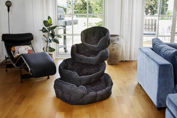 Dogman Buddy Hundebett Oval Schwarz 50Cm