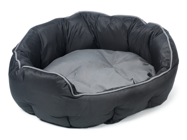 Dogman Buddy Oval Seng Sort L 70Cm