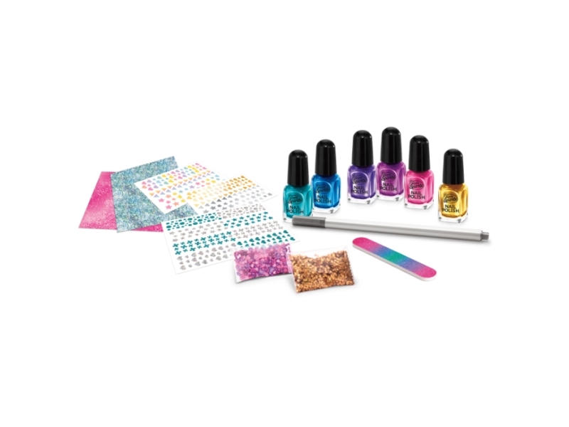 SHIMMER N SPARKLE METALLIC RAINBOW NAIL ART