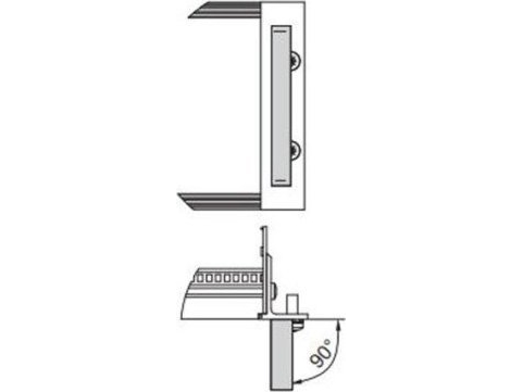 SCHROFF handtag i ett stycke, 12,2 mm brett, ljusanodiserat, 4 HE | TV, Ljud & Bild - Musikstudio - Lagring & Tillbehör | GameStuff