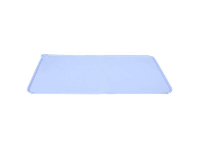 Zolux Silikonunterlage Für Hunde- Oder Katzenschüssel M Blau 47,5X30,5 Cm