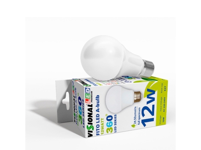 Visuelle Led-Lampe E27 12W Augalams