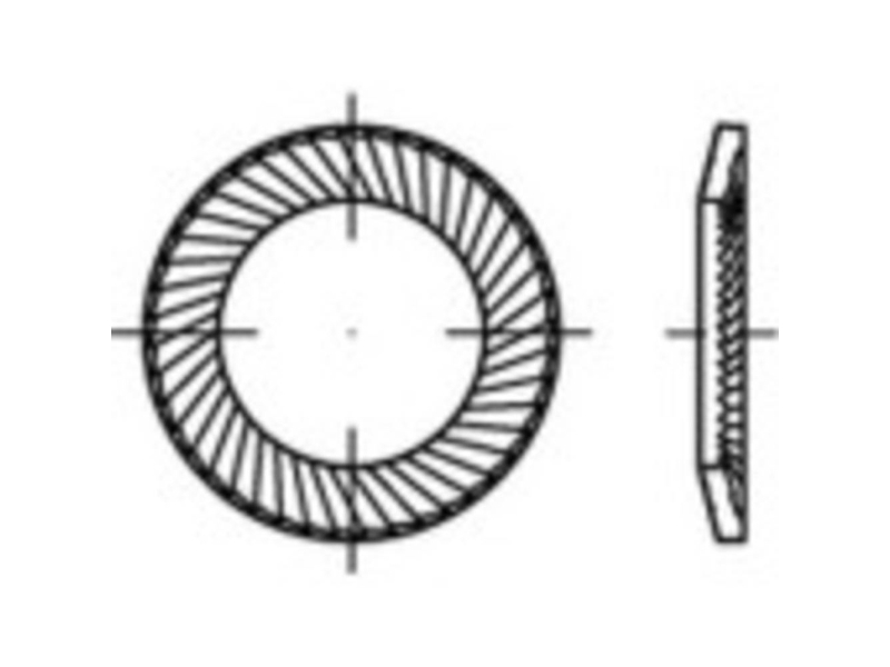Låseskiver 8 Mm 13 Mm Fjederstål Verzinkt 250 Stk Alstertaler Schrauben & Prazisionsteile 159368