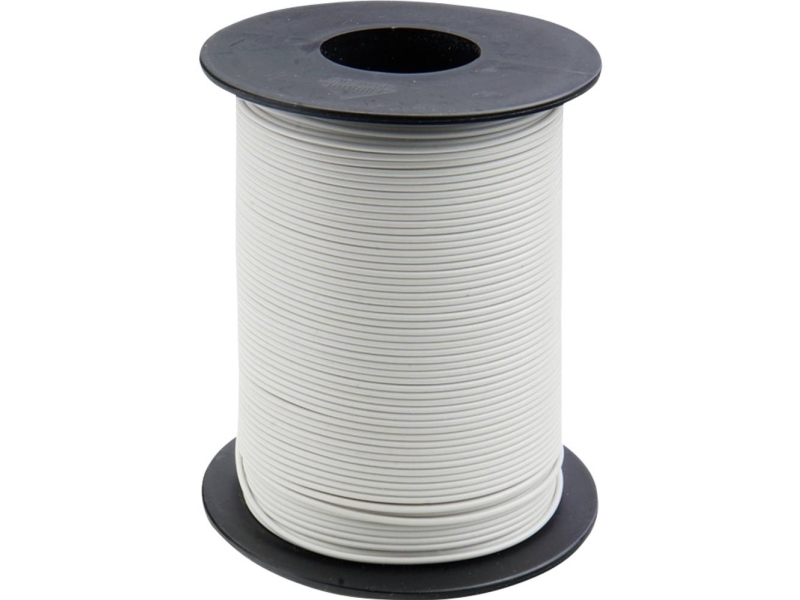 Donau Elektronik 105-5-100 Krydstråd 1 X 0.20 Mm² Hvid 100 M