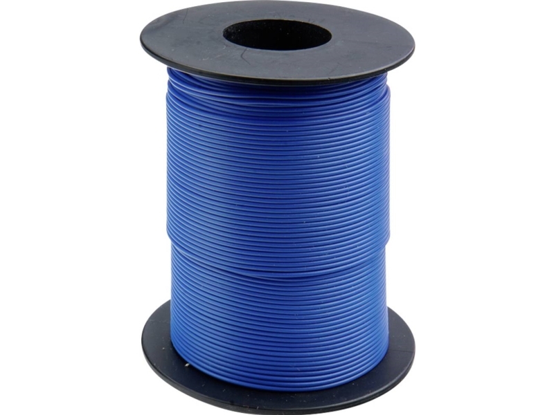 Donau Elektronik 105-2-100 Krydstråd 1 X 0.20 Mm² Blå 100 M