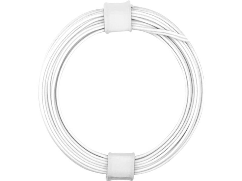 Donau Elektronik 114-55 Draht 2 X 0,08 Mm² Weiß 5 M