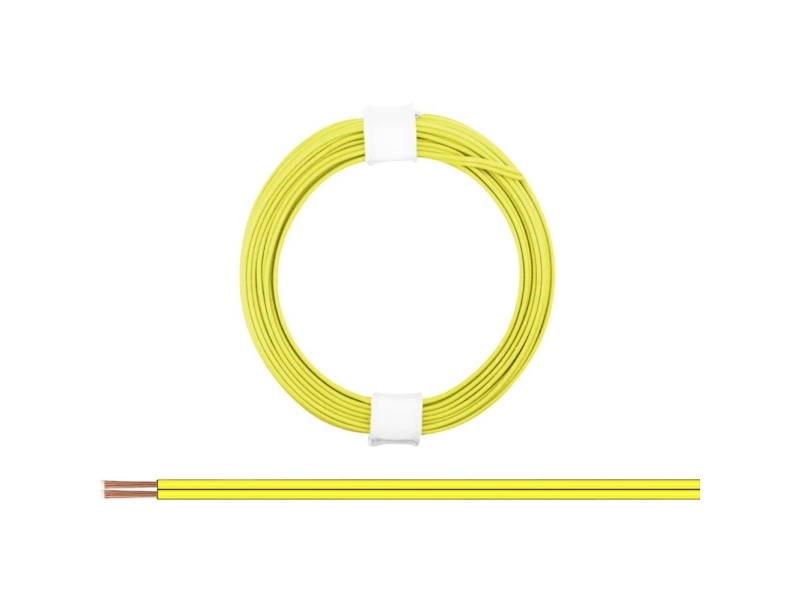 Donau Elektronik 114-33 Draht 2 X 0,08 Mm² Gelb 5 M
