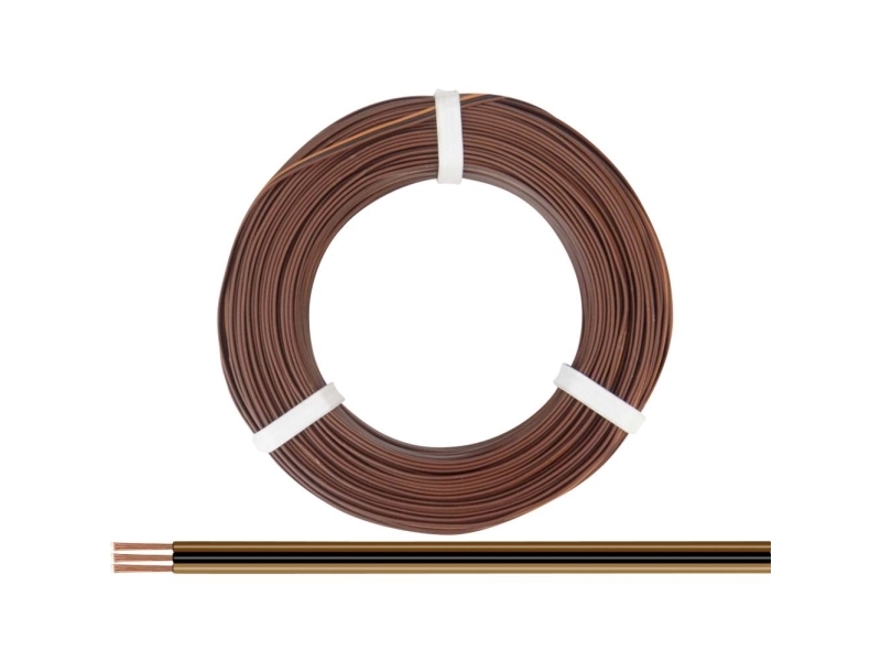 Donau Elektronik 318-818-50 Wire 3 x 0,14 mm² Ljusbrun, Svart, Mörkbrun 50 m | EL Artiklar - Kablar och ledningar - Enstaka ledare | GameStuff