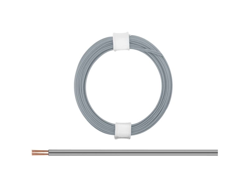 Donau Elektronik 114-99 Draht 2 X 0,08 Mm² Grau 5 M