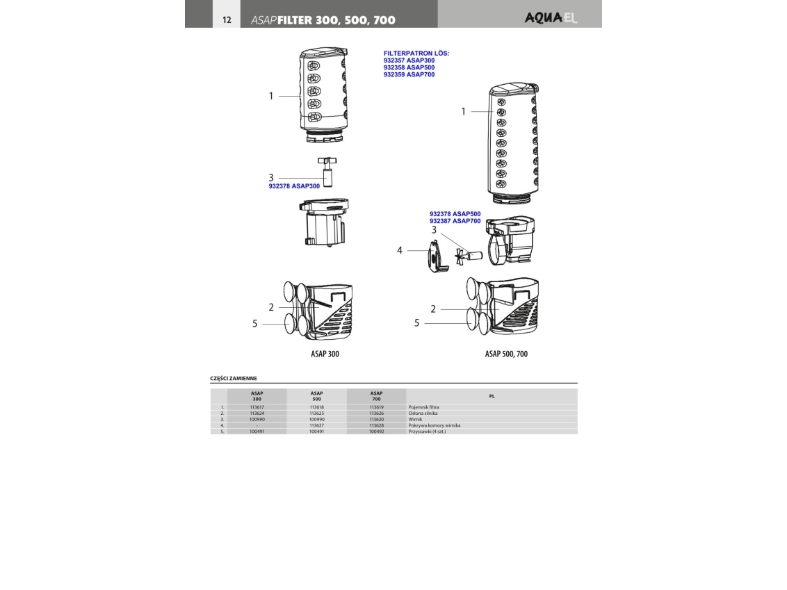 Aquael 113613, 250 L, 480 g, 95 mm, 95 mm, 260 mm