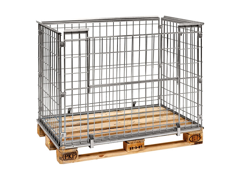 Kuormalavakehikko 1200x800x870mm aukko pitkällä sivulla