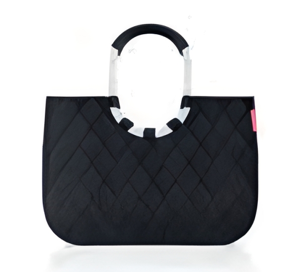 Reisenthel loopshopper L, Tasku, Musta, Alumiini, Polyesteri, Yksivärinen, 25 L, 460 mm