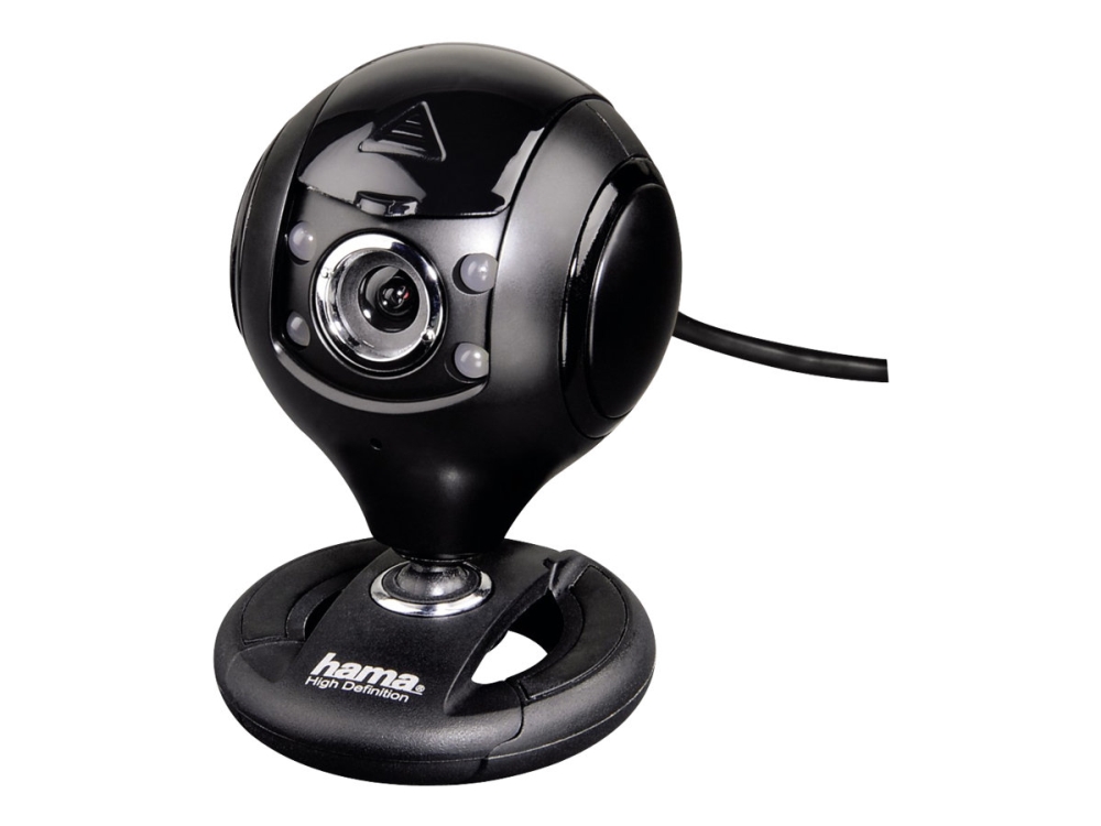 Hama "Spy Protect" Hd Webcam - Webkamera - Weitwinkel - 1.3 Mp - 1280 X 720 - Audio - Usb 2.0